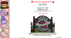 Desktop Screenshot of lafayetteapplefest.com