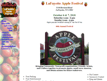 Tablet Screenshot of lafayetteapplefest.com