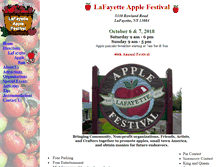 Tablet Screenshot of lafayetteapplefest.org